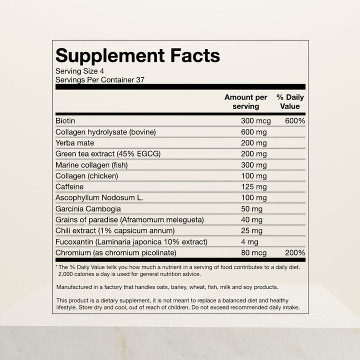 Collagen Fat burner, 150 capsules